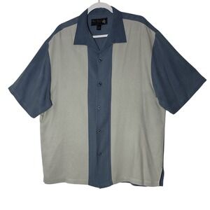 Nat Nast 100% Silk Shirt Men's Large Luxury Originals Casual Resort Short Sleeve